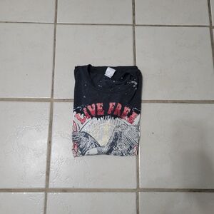 No Boundaries Black and Red Graphic Tee
